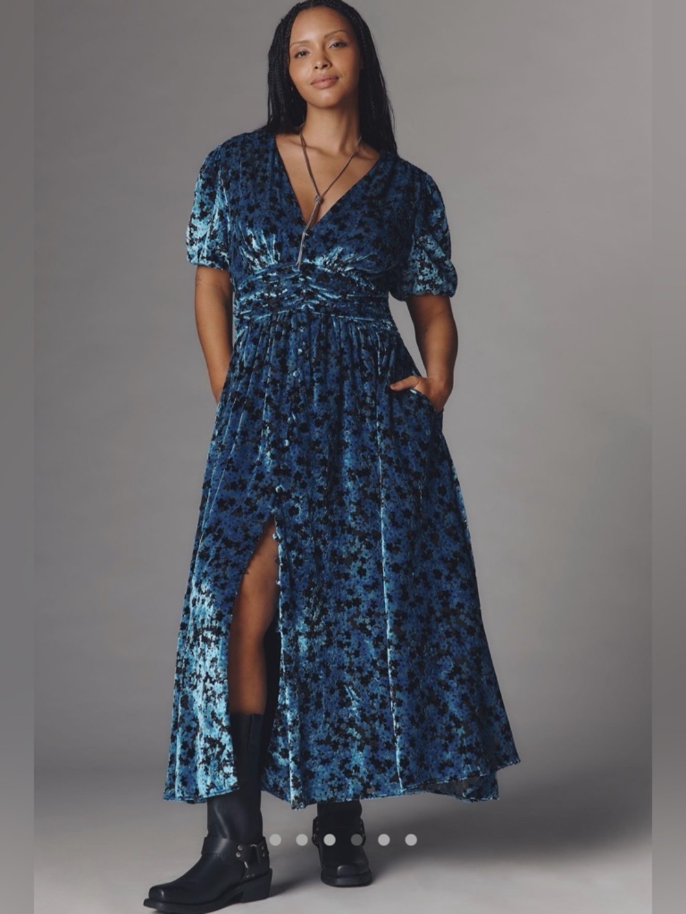 Anthropologie The Katerina Button Front : Velvet Edition
